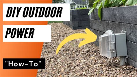 how to create a electrical box post|diy outdoor electrical box.